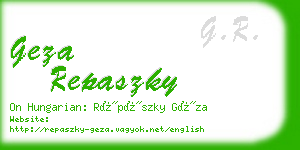 geza repaszky business card